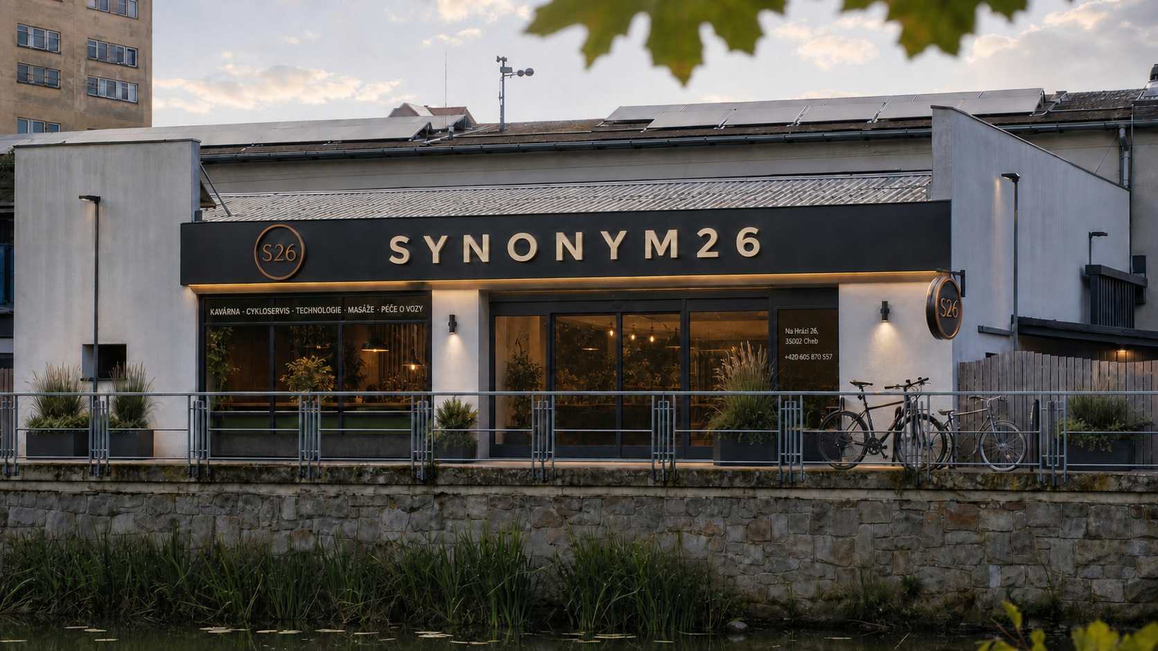 Budova SYNONYM26 na adrese Na Hrázi 26 v Chebu